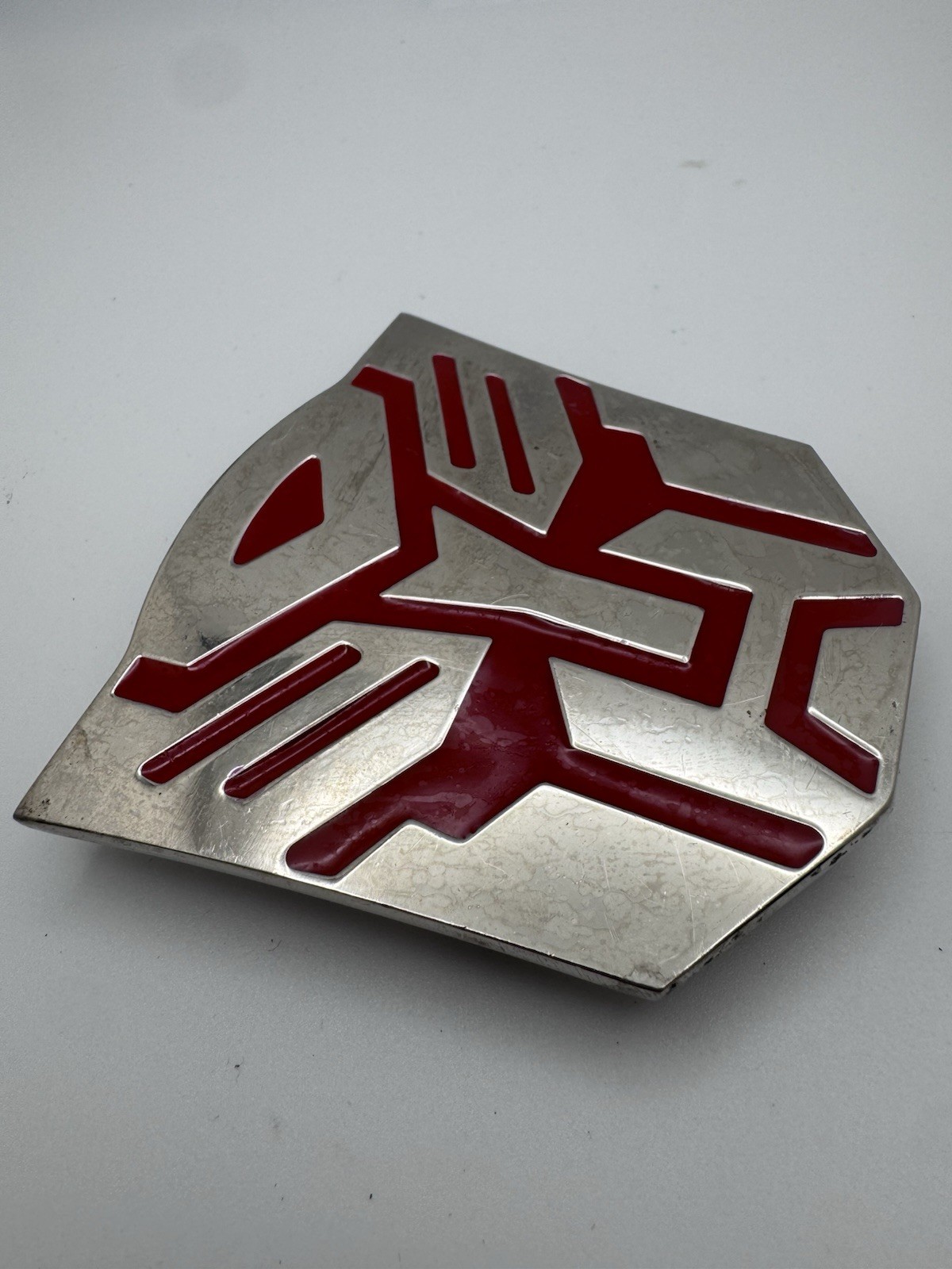 Transformers Autobot Red Chrome Design Belt Buckle Movie Character Read