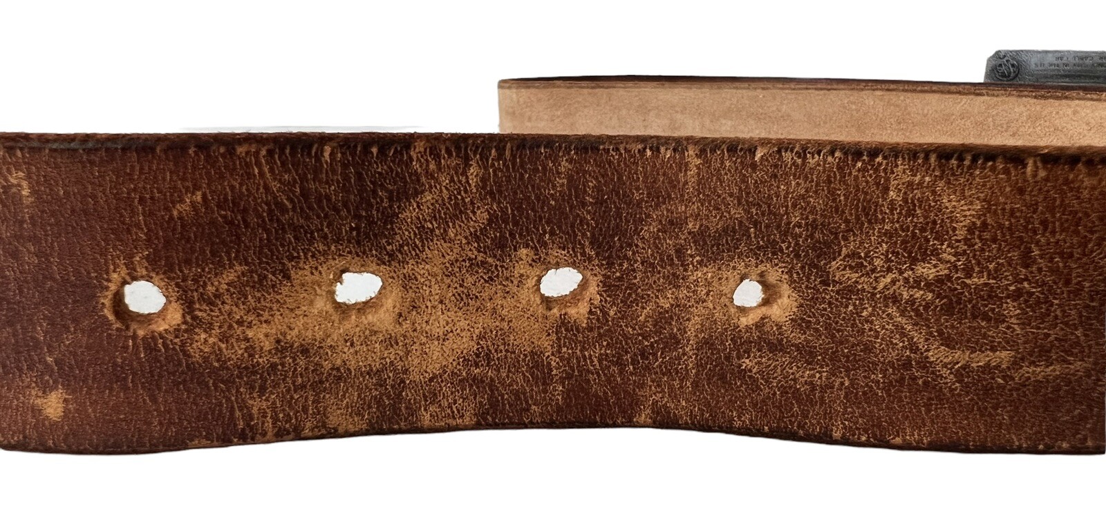 San Francisco Cable Car Belt Buckle W/ Brown Leather Art Belt By Errol G Specter