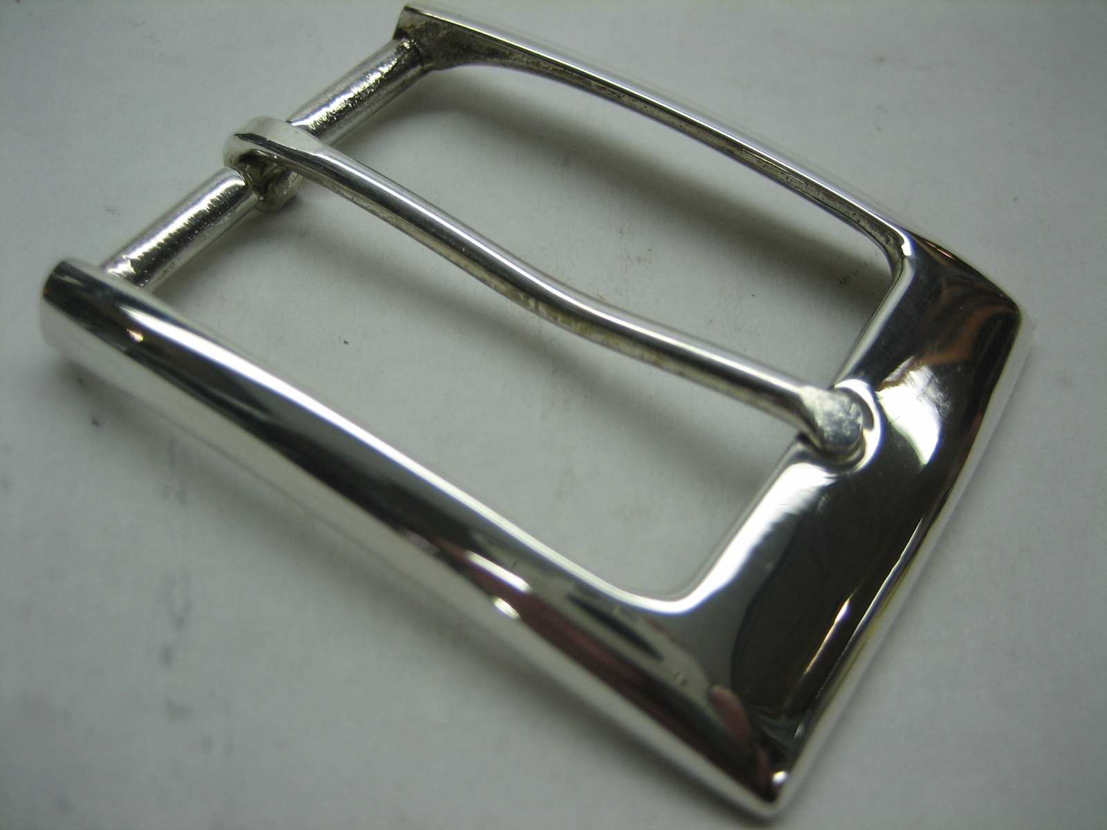 Sterling silver 925 two piece buckle set and Genuine Lizard 30 mm belt U.S.A..