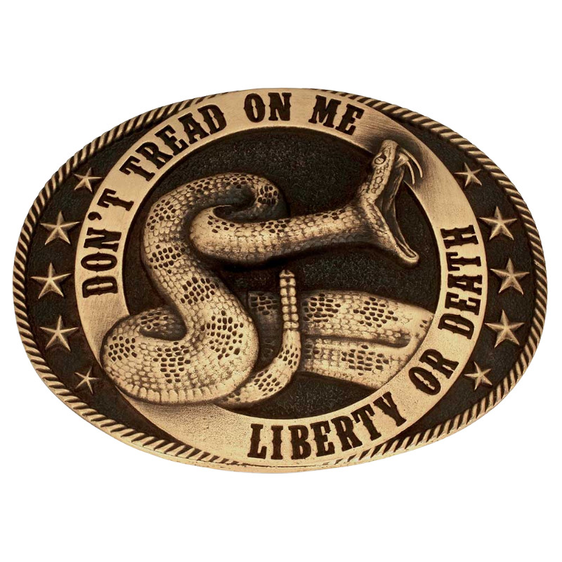 Montana Silversmiths Liberty Or Death Heritage Belt Buckle A1064C