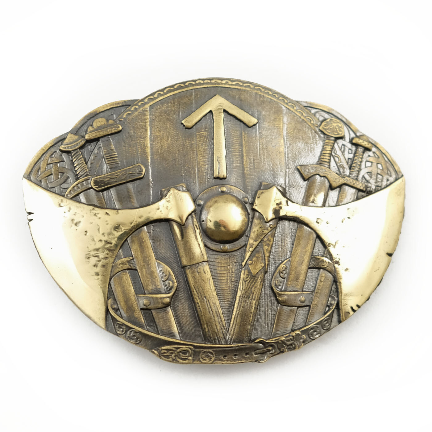 Tiwaz belt buckle, Old Norse Scandinavian Nordic Celtic Viking Pagan TYR runic