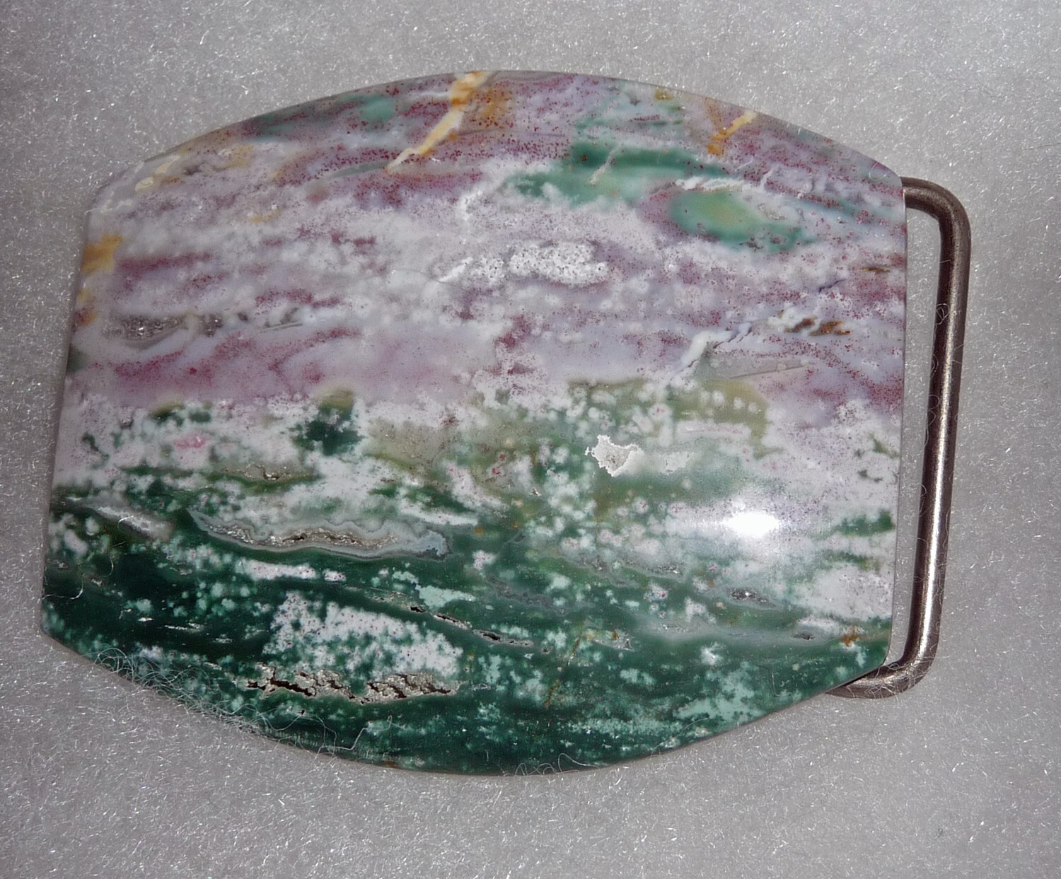 Handcrafted, Jasper, Agate Gemstone Belt Buckle polished natural stone- Pick 1