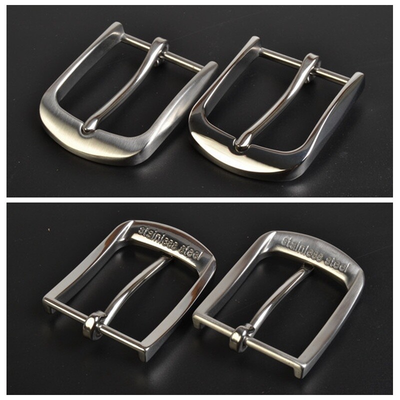40mm Stainless Steel Buckle Single Prong Rectangle Leather Belt Replacement DIY
