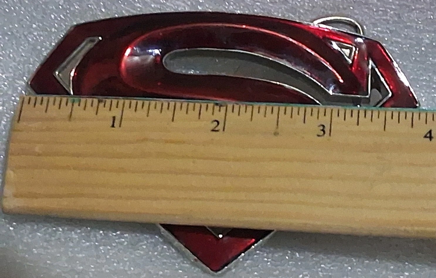 Superman S Logo Shield Red Enameled Superhero Cosplay Belt Buckle