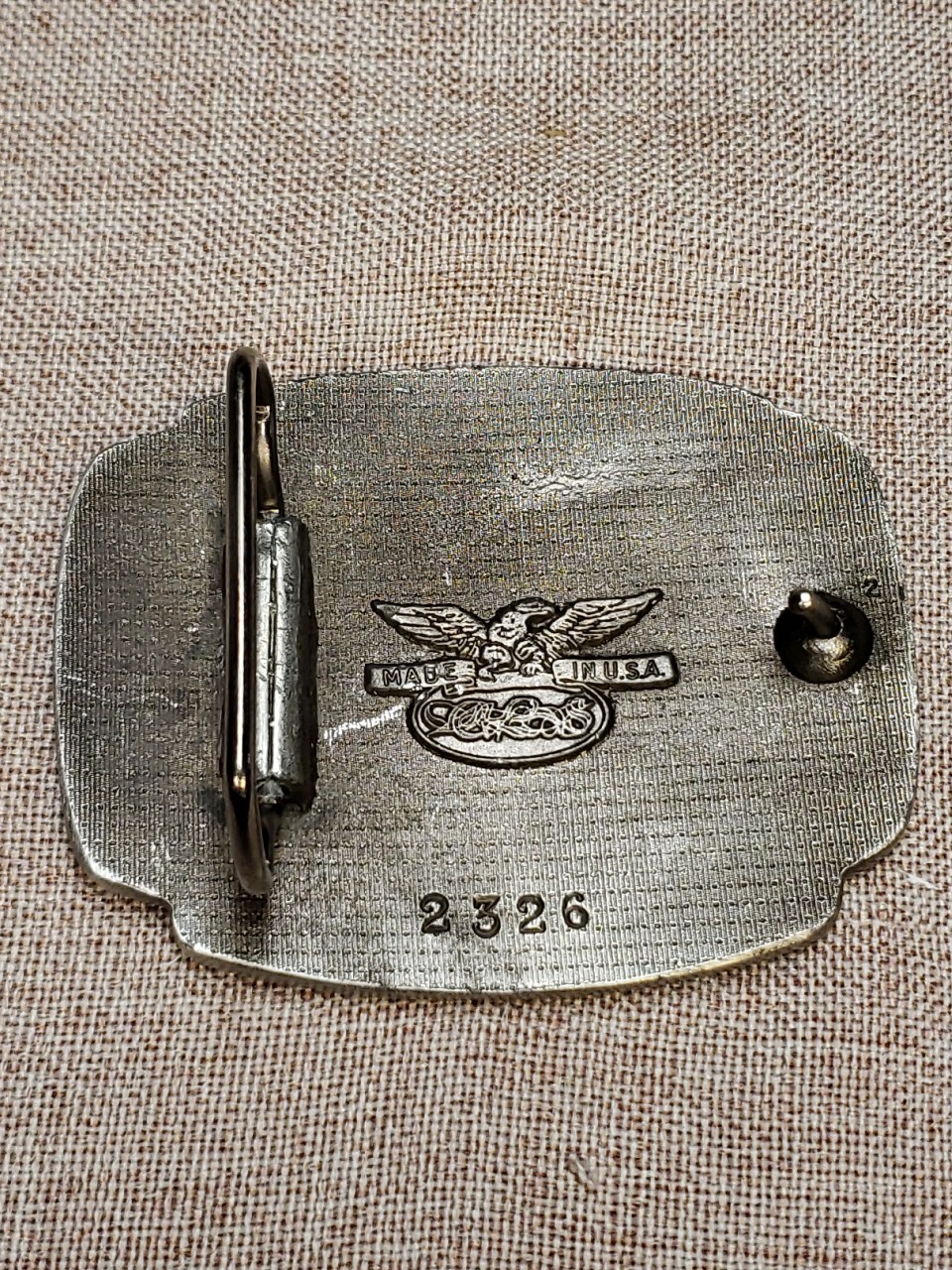 VIETNAM VETERAN ~WE SERVED OUR TIME IN HELL~ BELT BUCKLE VINTAGE 1980&rsquo;S NICE!