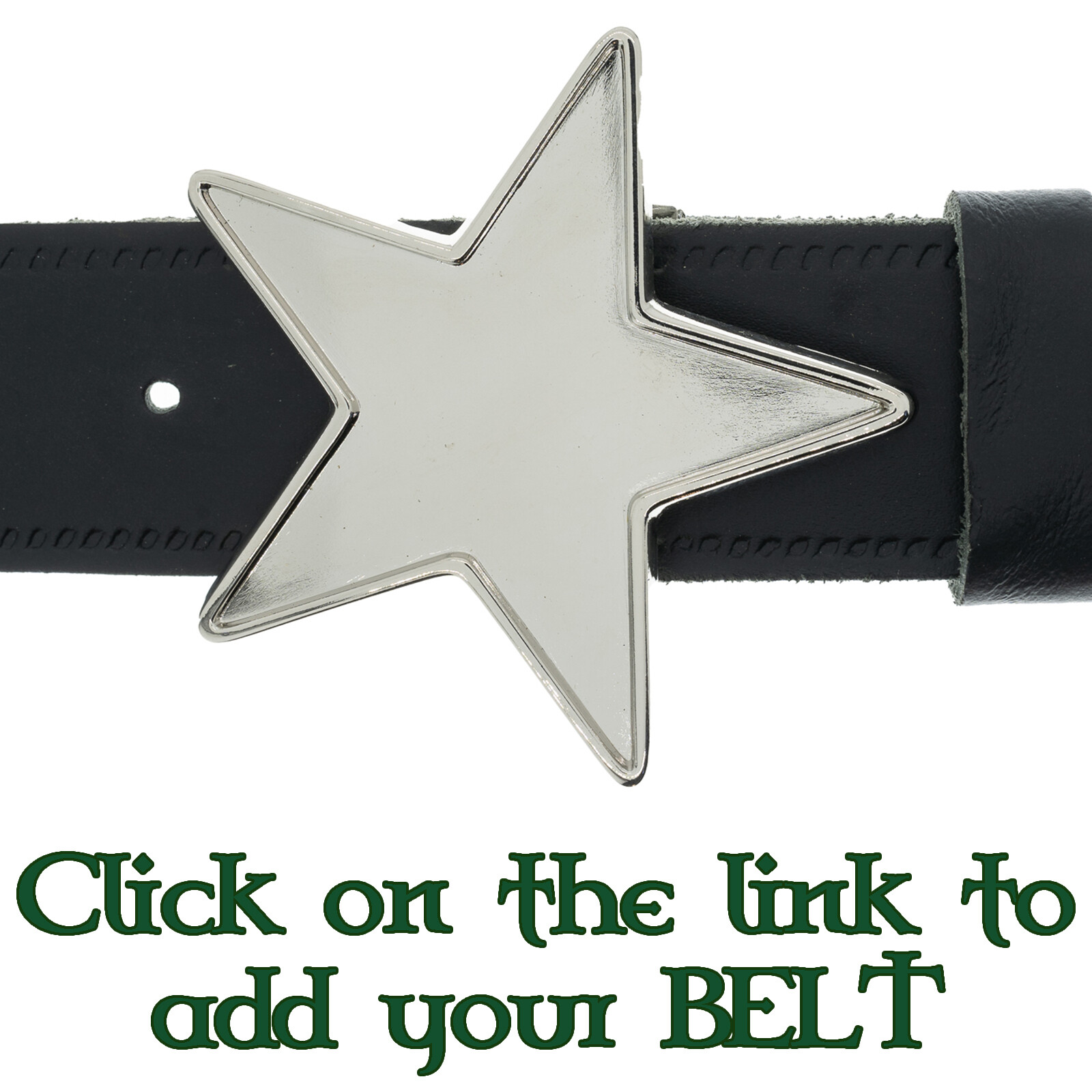 Star Belt Buckle Pentagram Pentacle Biker Metal Gothic UK Seller