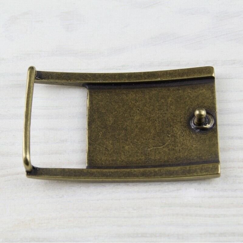 Rectangular Industrial Belt Buckle, Biker Belt Buckle Modern Design