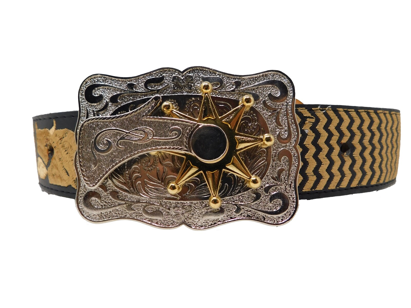 Belt Buckle Cowboy Sliver,Gold,,Metal