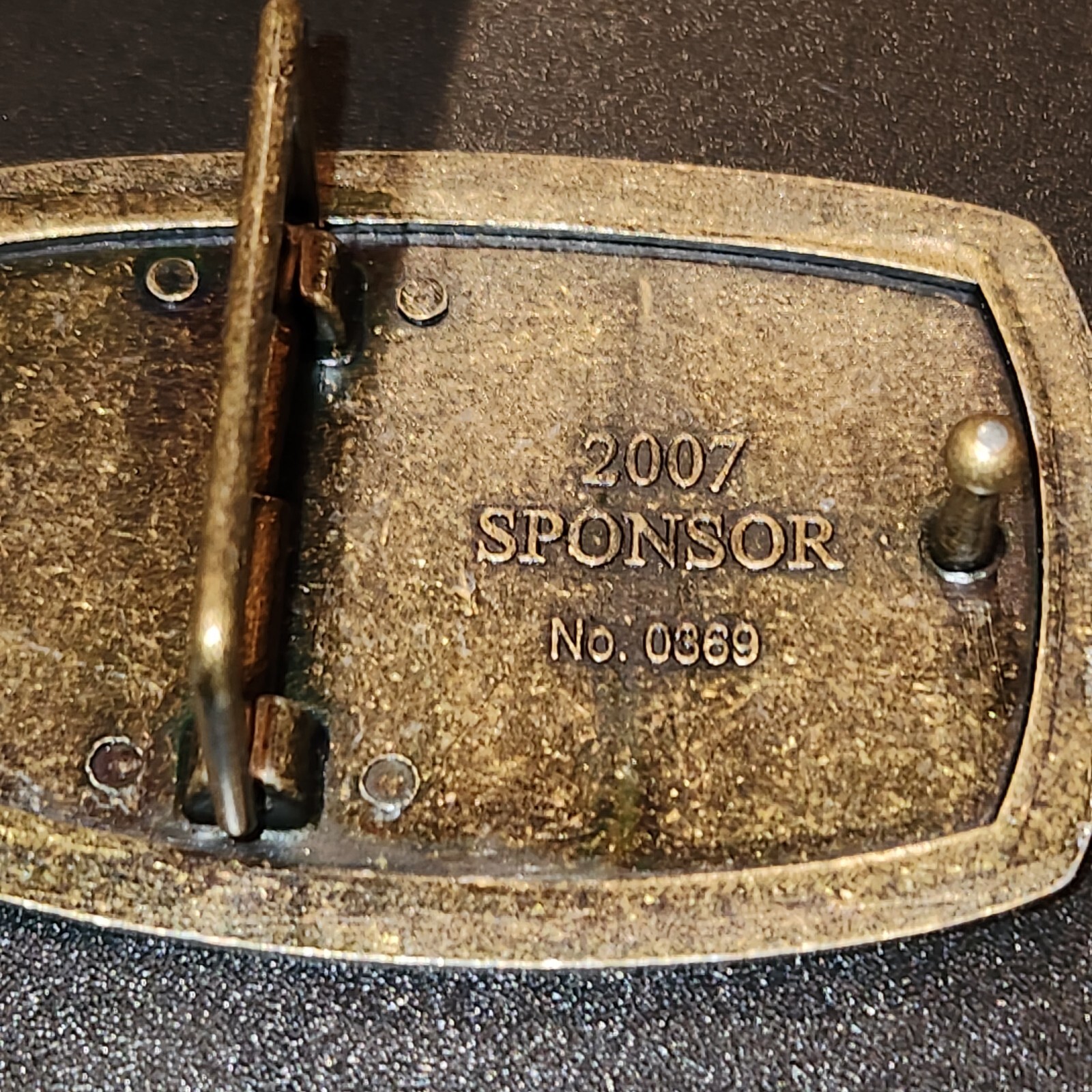 The American Veterans Disabled For Life Memorial Belt Buckle 2007 Sponsor