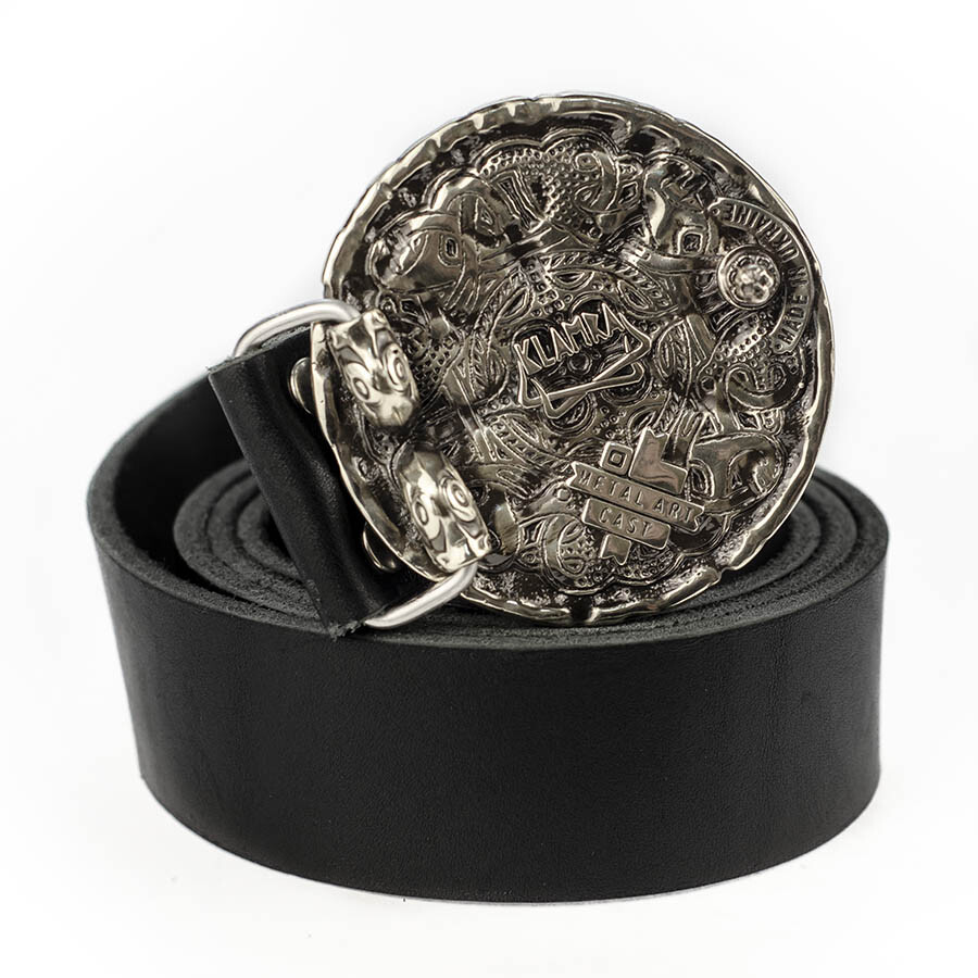 German silver belt buckle Vegvisir, Viking compass buckle, Scandinavian buckle