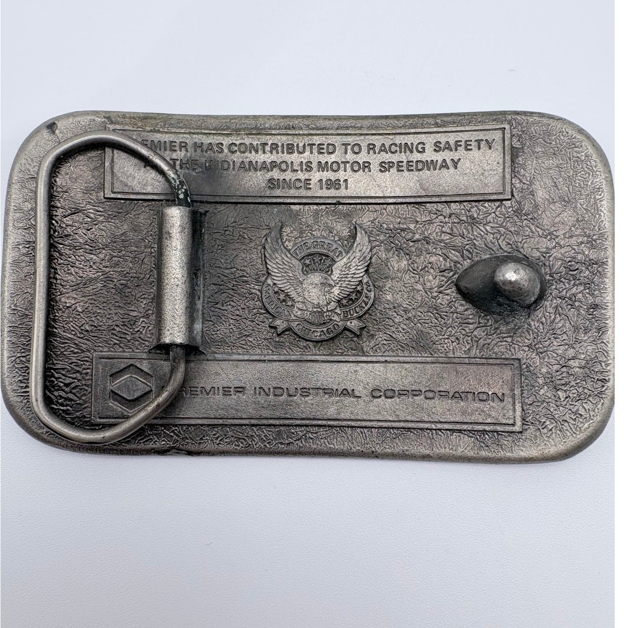 Pewter Premier Industrial Corp Indy 500 Belt Buckle