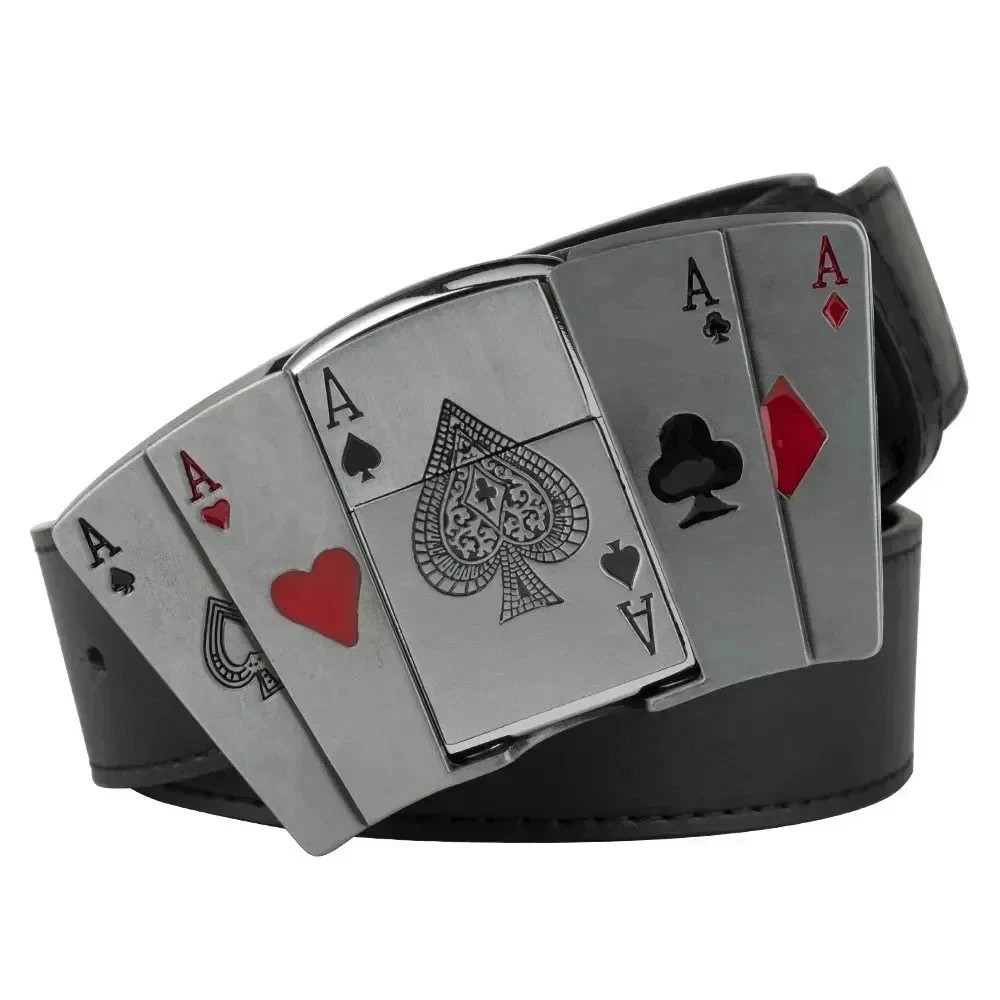 Creative Men&rsquo;s Belt Lighter Metal Belt Buckle Small Tool