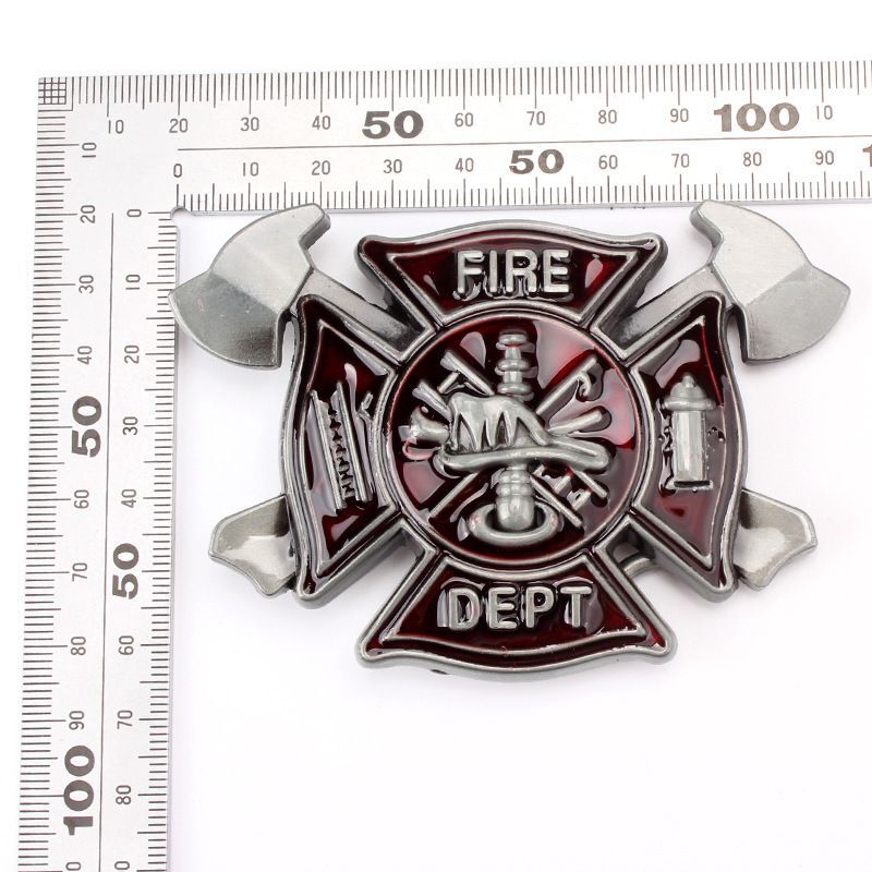 Firefighter Truck Buckle – Fire Trucks Men Buckles Brigade Belt DIY Accessories