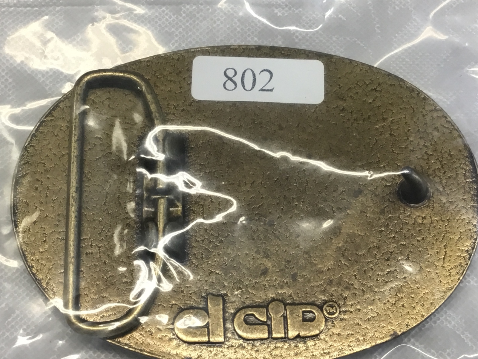 Decatur Illinois IL Leather Transportation Award Belt Buckle by El Cid