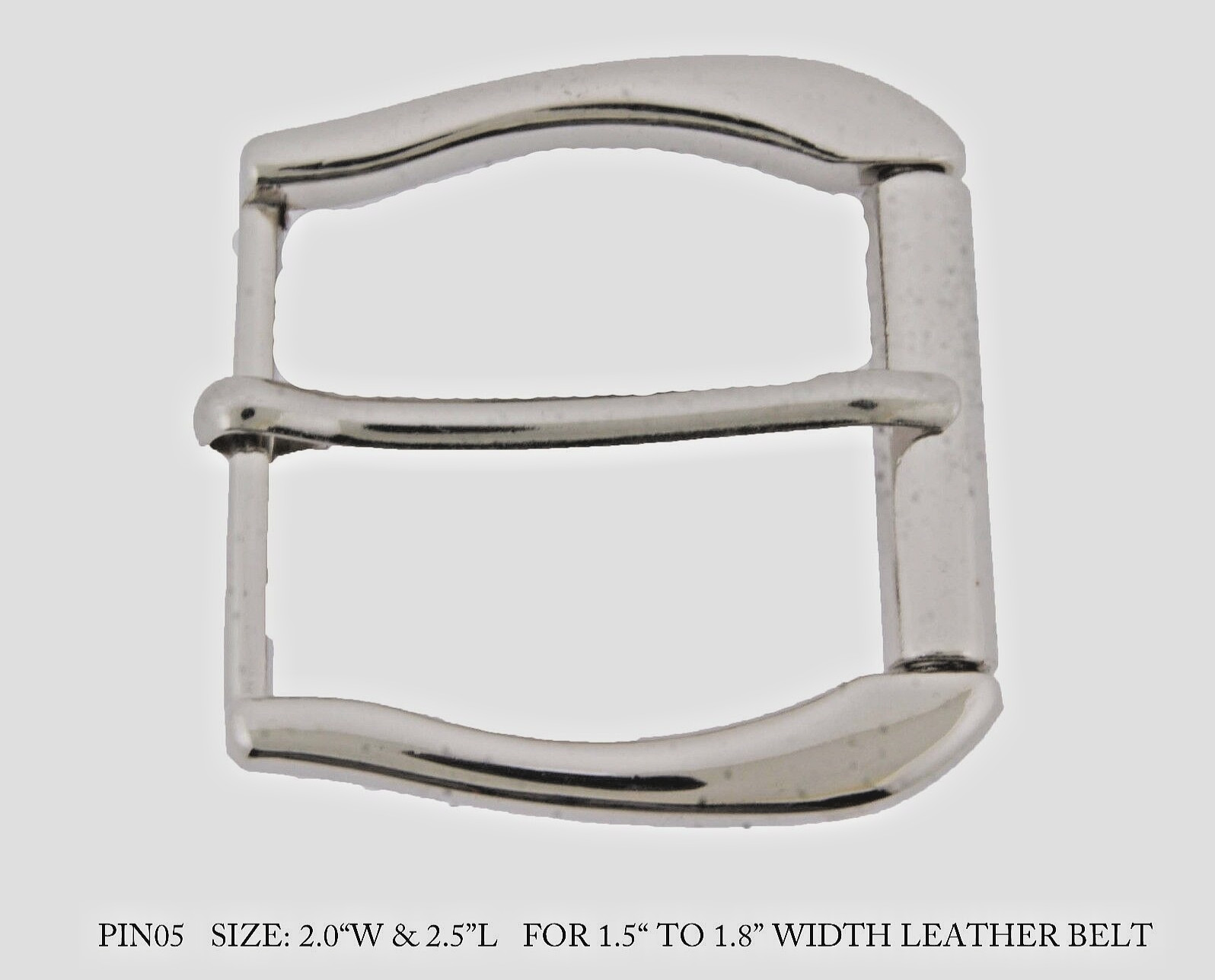 Stainless Steel Belt Buckle Men Pin Belt Buckles Fits For 1.5 inches Belt Silver