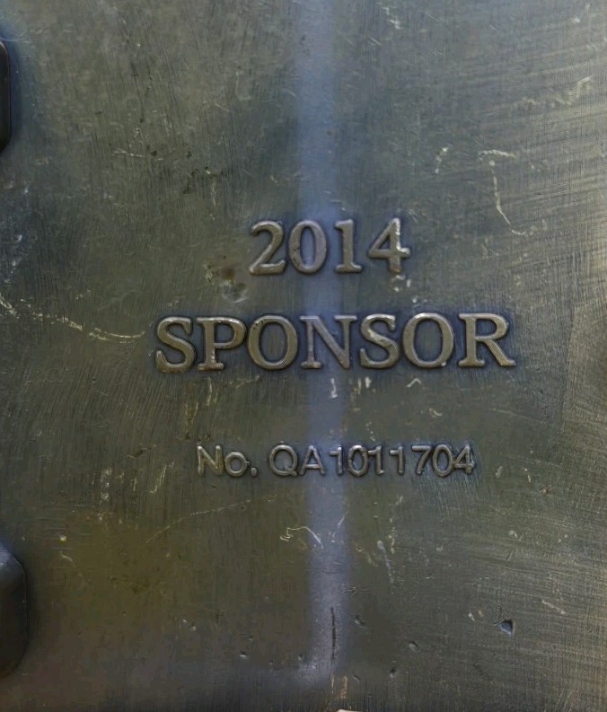 Brass Belt Buckle « Freedom Is Not Free » 2014 Sponsor
