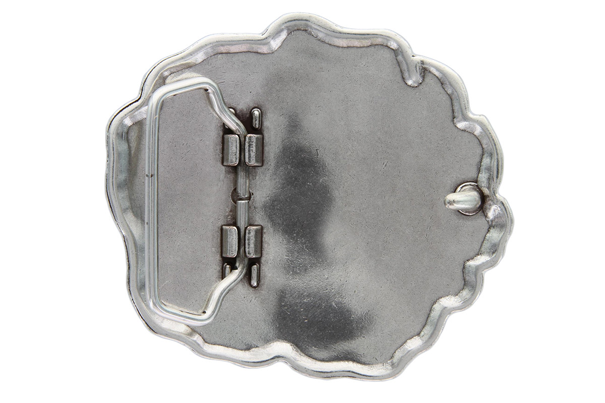 ANTIQUE ENGRAVED ROSE FLOWER BUCKLE WOMEN&rsquo;S BELT BUCKLE fits up to 1-1/2&Prime;