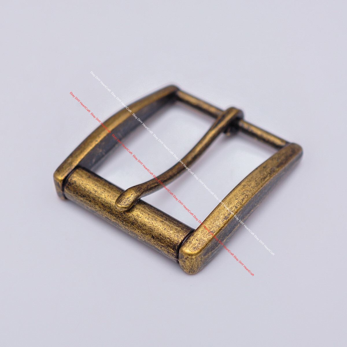 Retro Brass Plated Men Single Prong Pin Leather Belt Buckle Replacement Fit 40mm