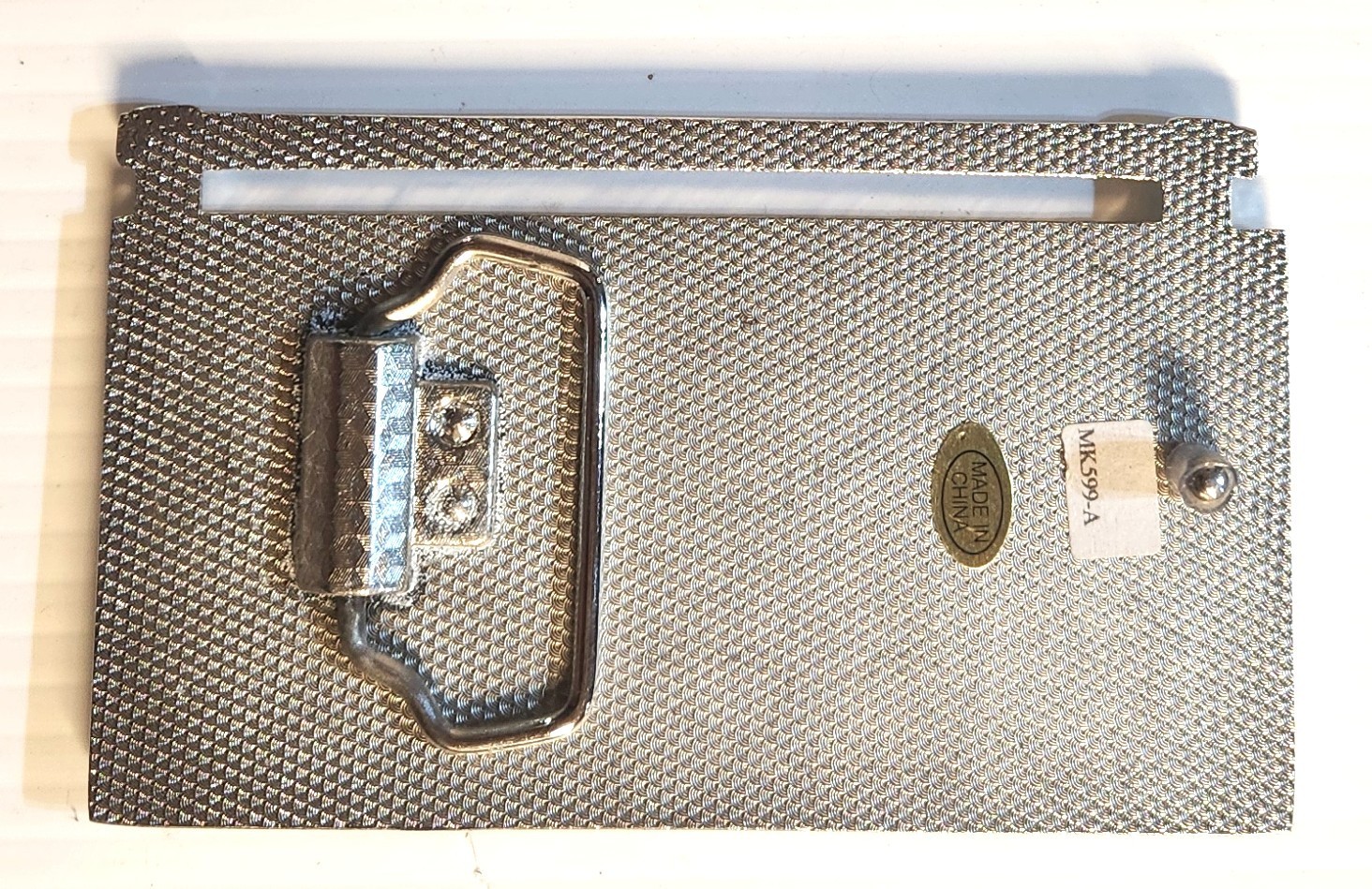 Boom Box Stereo Old School Hip Hop Belt Buckle Blinged Silver Cassette Rock Men