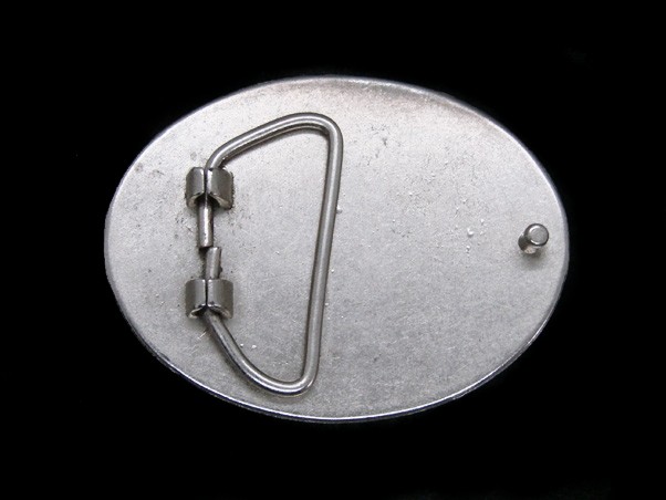 TJ15104 NICE **CRYSTALS** ART FASHION OVAL SHAPED SILVERTONE BELT BUCKLE