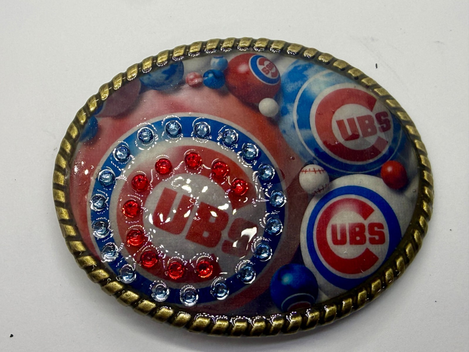 Chicago Cubs Baseball Team Sports Fan Collectible Belt Buckle