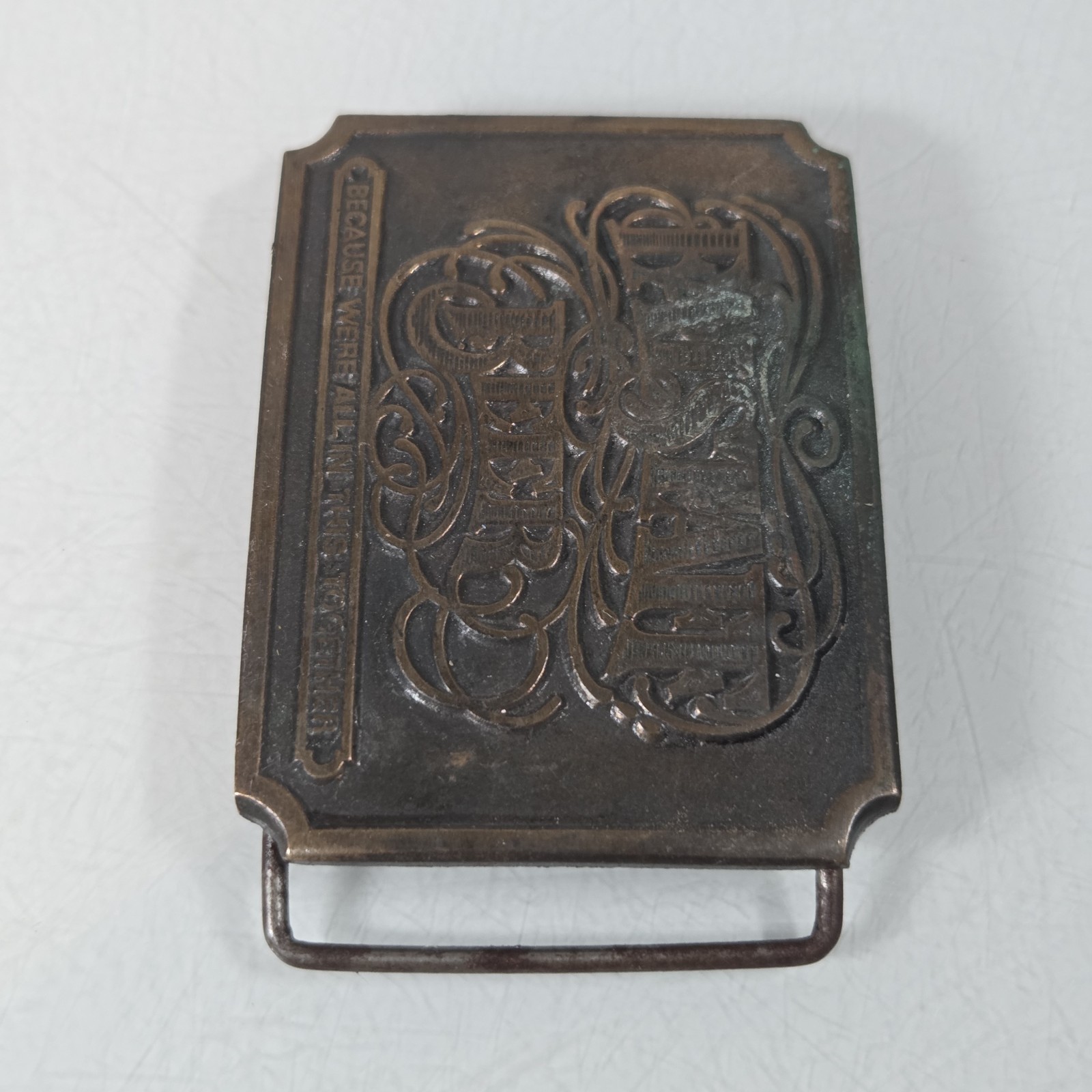 Vintage Falstaff Beer Bronze Belt Buckle Because We&rsquo;re All In This Together