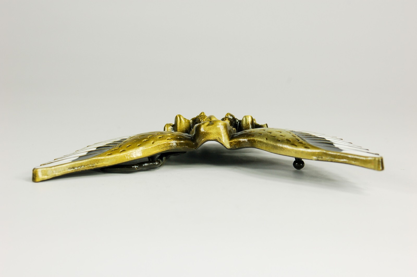 Flying Eagle antique brass belt buckle