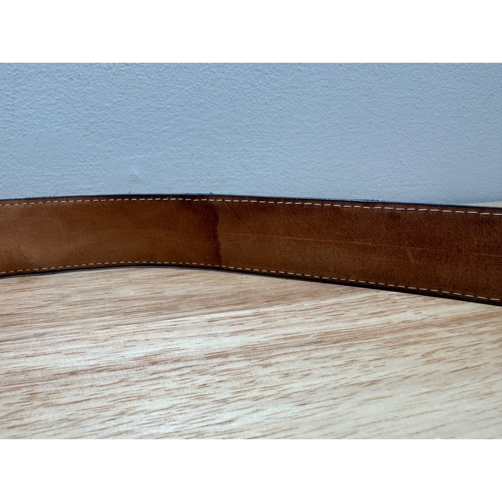 Justin Genuine Lizard Made in USA Belt Size 36 No Buckle
