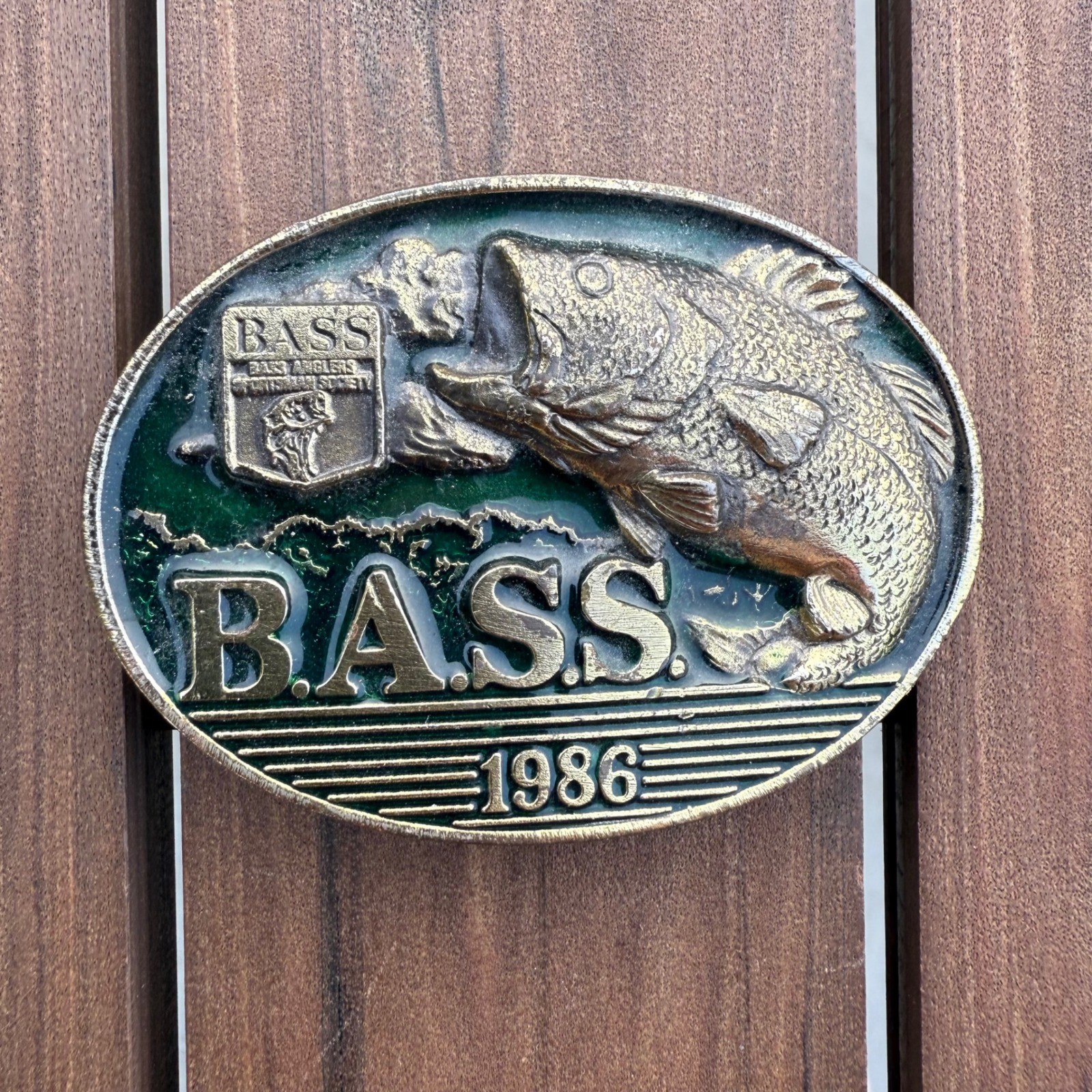 Vintage BASS Member 1986 Limited Edition Belt Buckle Mens USA