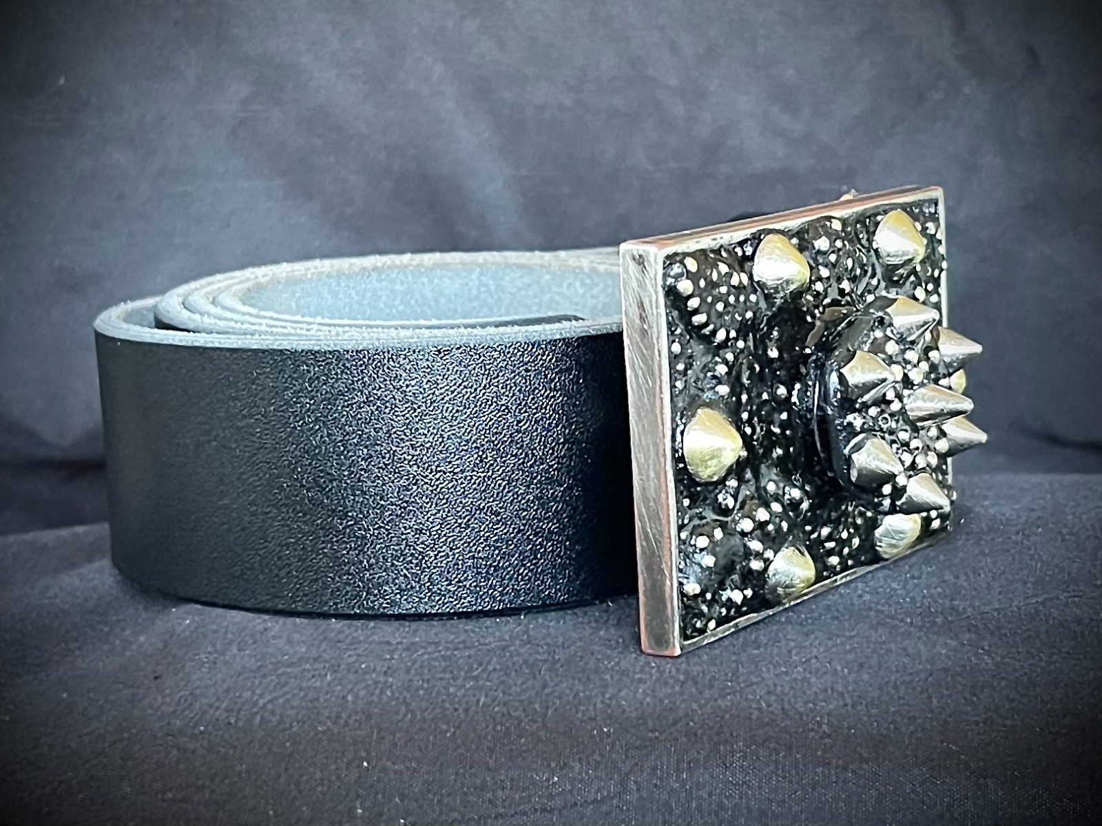 “Heavy Is the Head” New Gothic Industrial Belt Buckle OOAK Darren McNeese