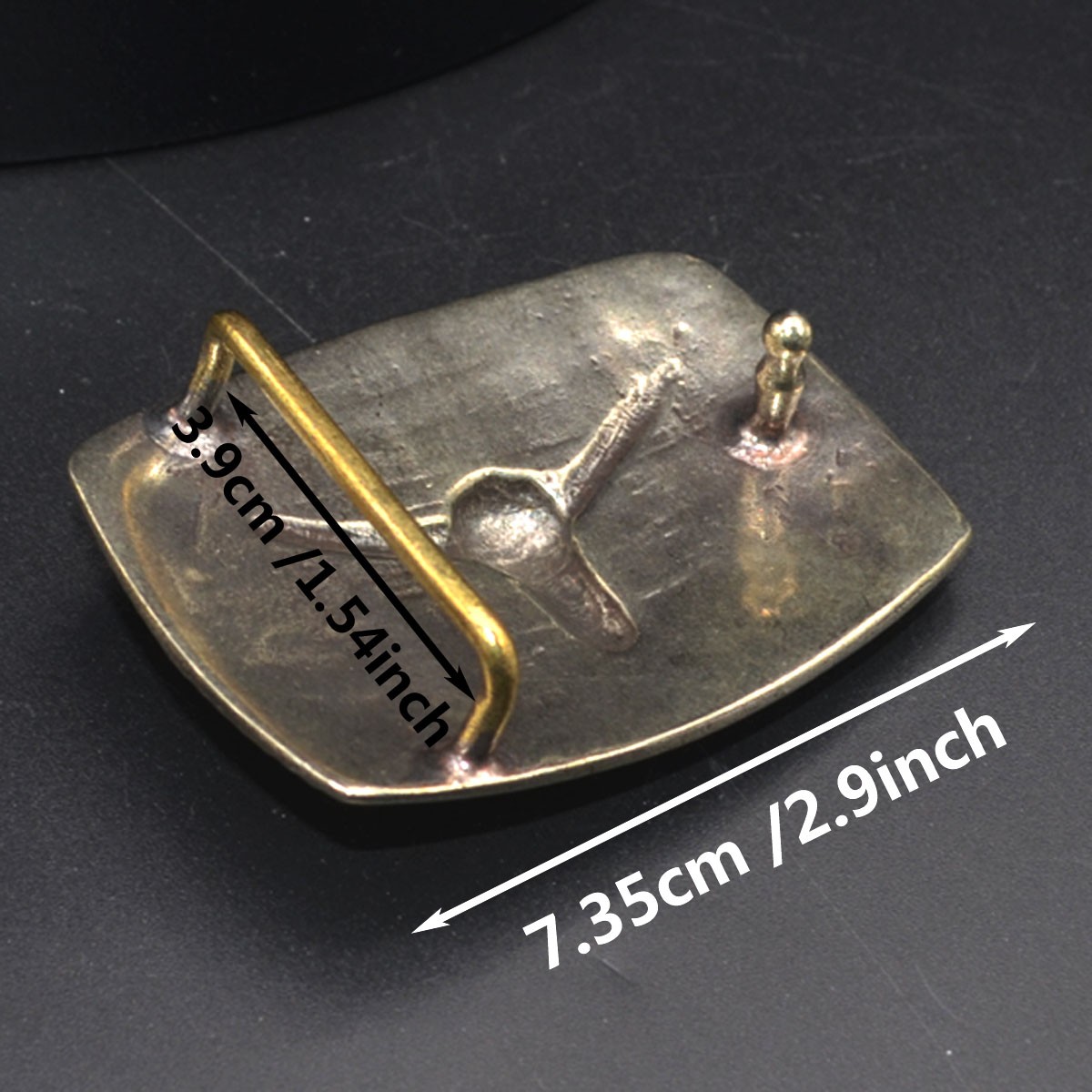 Lost-Wax Casting Solid White Copper Bull Men&rsquo;s Belt Buckle. (Belt Not Included)