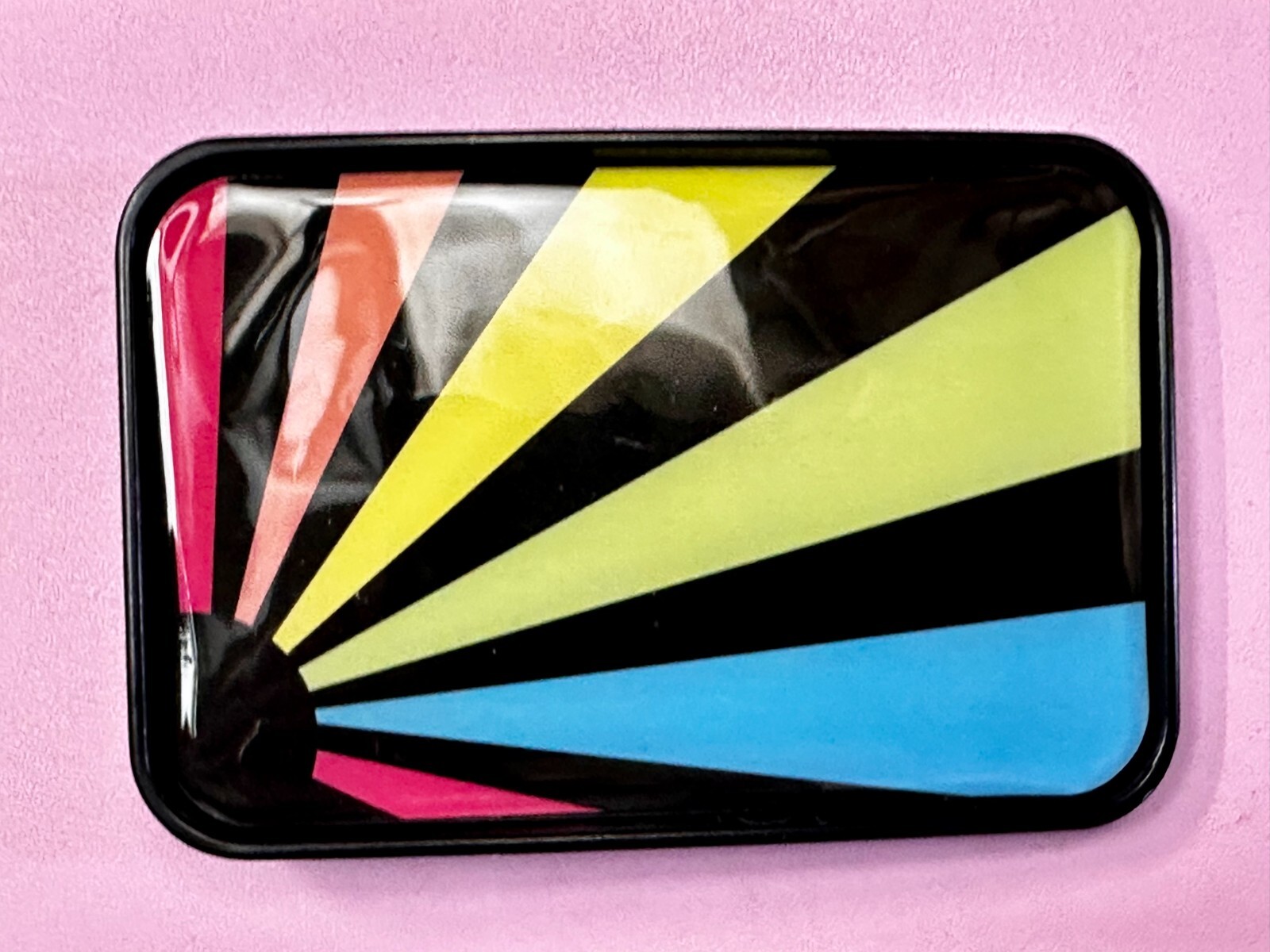 Sunrise Rays Abstract Multicolored Rainbow Sunrays? Rectangular Belt Buckle