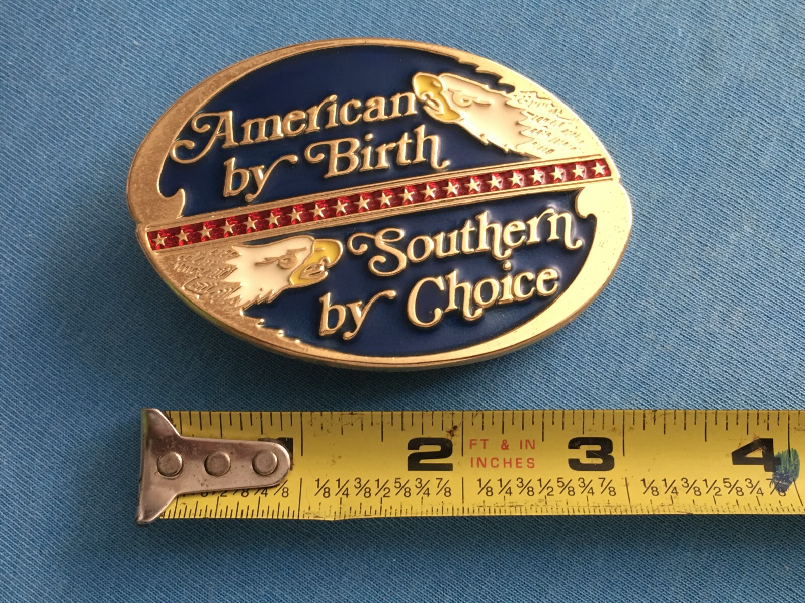 SOUTHERN PRIDE AMERICAN FLAG TRUCK BELT BUCKLE TEXAS FLORIDA GEORGIA TEXAS EAGLE