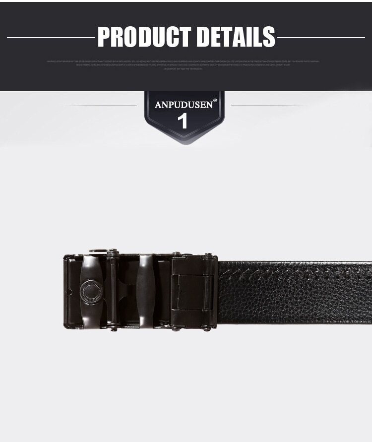 Men&rsquo;s Automatic Ratchet Pu Leather Belt Buckle Male High Quality Casual Cinturon