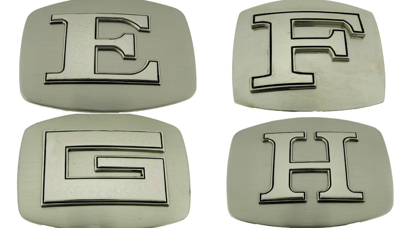 Initial Letter Silver Metal Rodeo Belt Buckles A-Z Western Really Cowboy Style