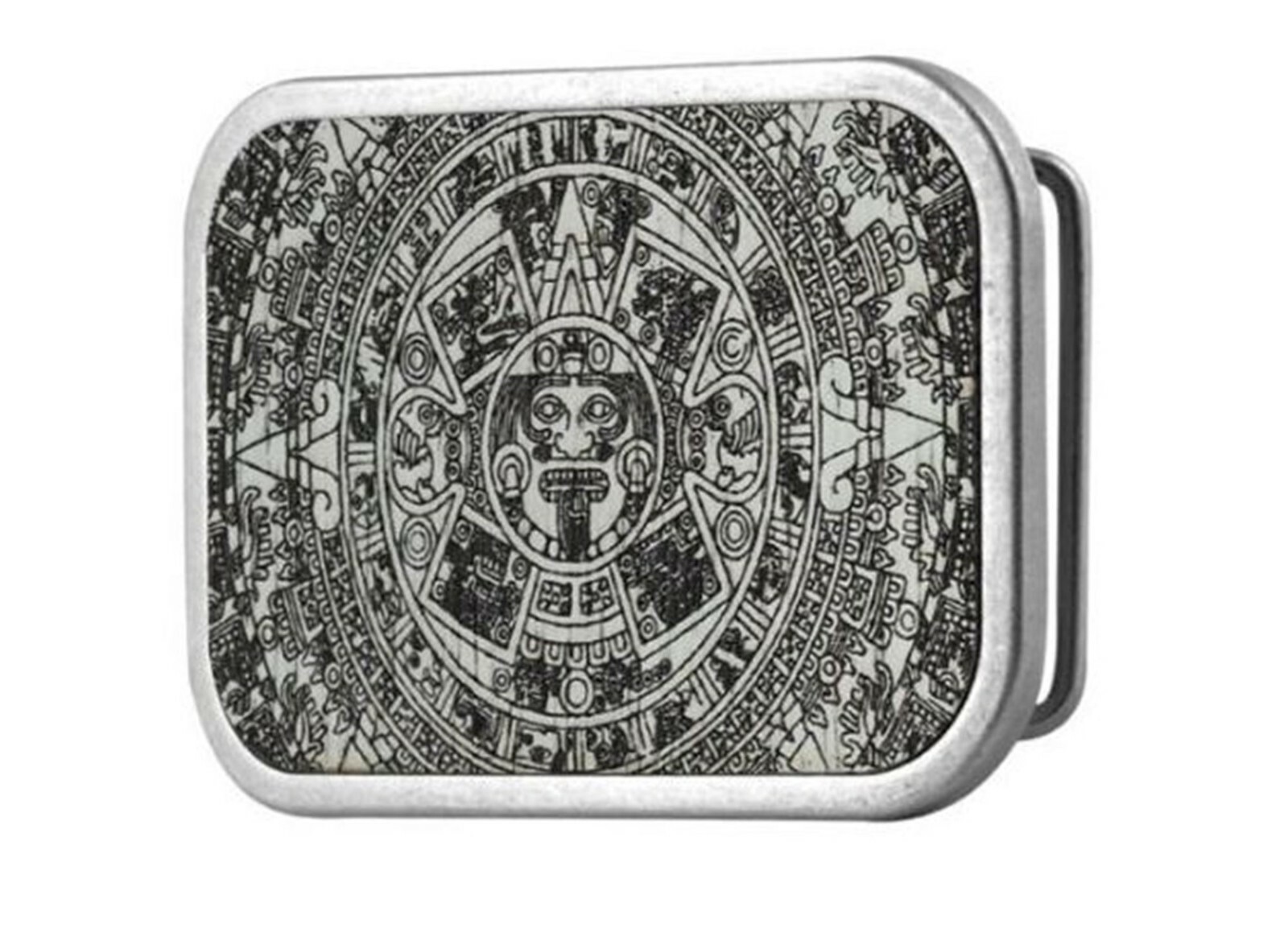 Aztec Calendar Belt Buckle Mayan NATIVE Indian Calendario Azteca DEL SOL MEXICAN