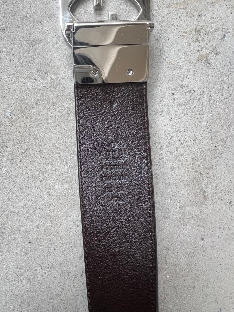 GUCCI Pre-Owned Black Gg Pattern Belt 473030 Cwcwn