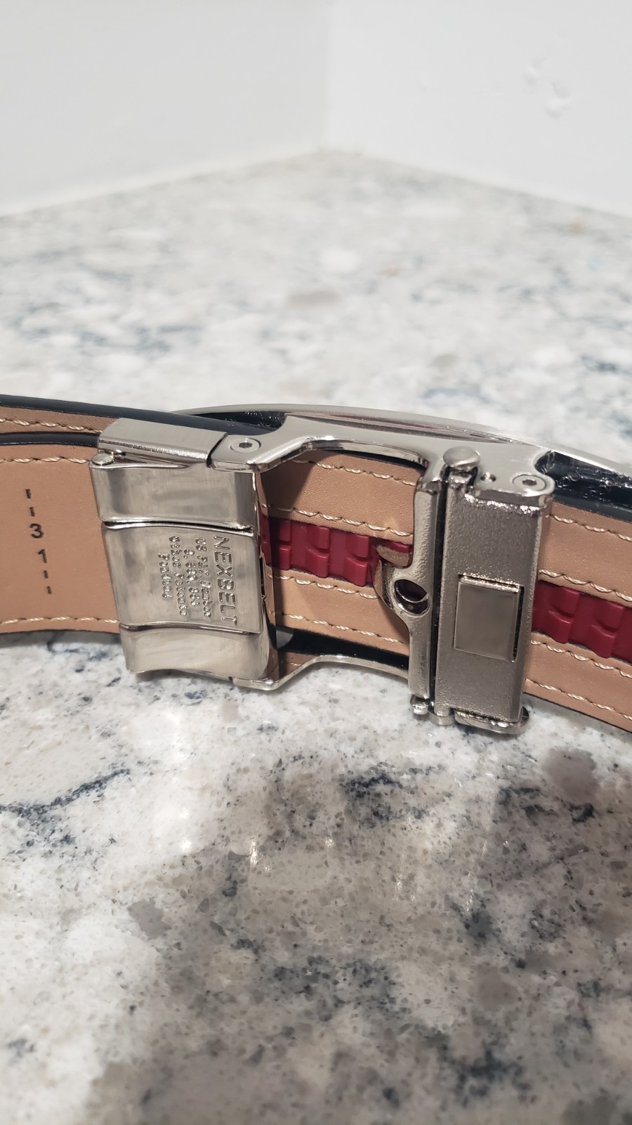Nexbelt Kevin Harvick Foundation Ratchet Belt With Silver-tone Buckle