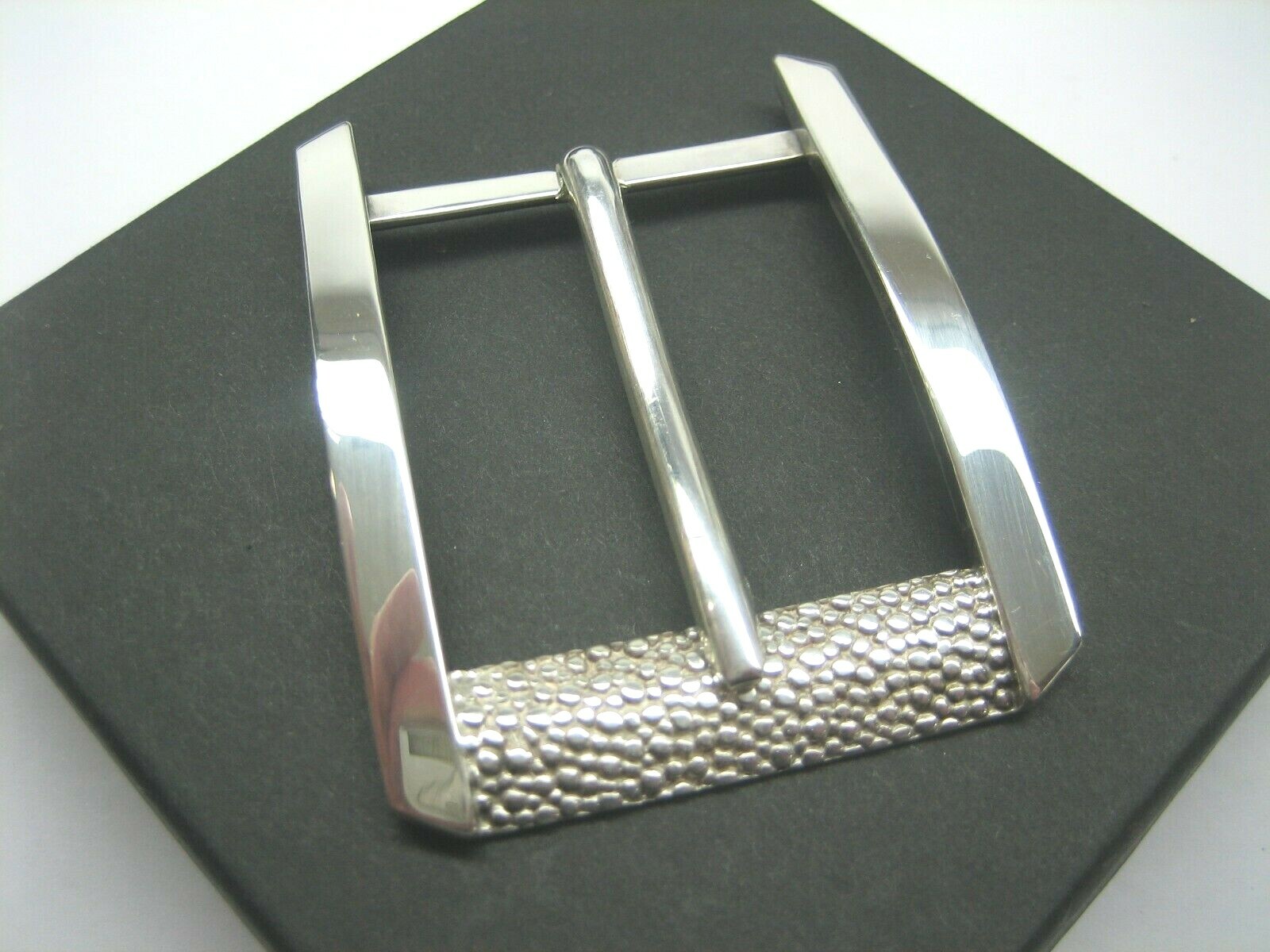 STERLING SILVER 925 BUCKLE AVAILABLE FOR 1&Prime; 1-1/8&Prime; 1-1/4&Prime; 1-3/8&Prime; 1-1/2&Prime; BELTS