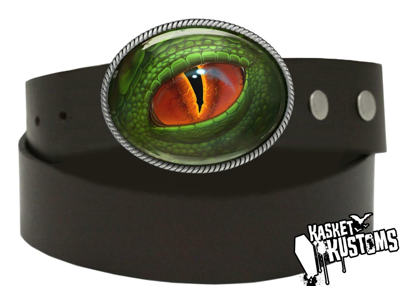 Dinosaur Eye Belt Buckle – Cosplay Dragon Creature Art Handmade Gift -162-E