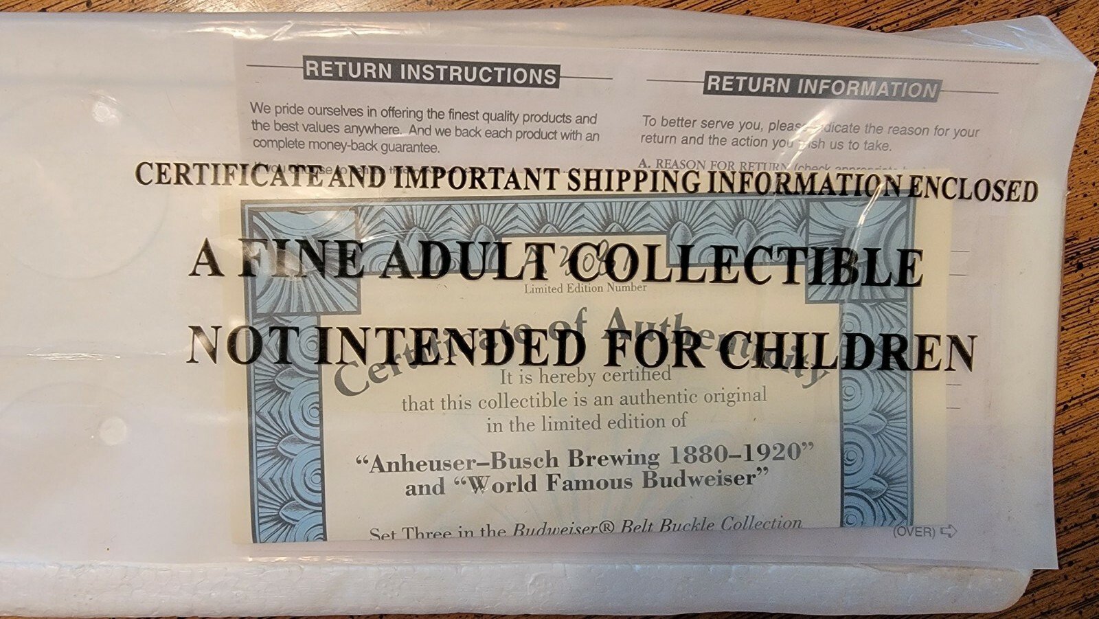 The Bradford Exchange Genuine Budweiser Belt Buckle Collectors Set – set of 2
