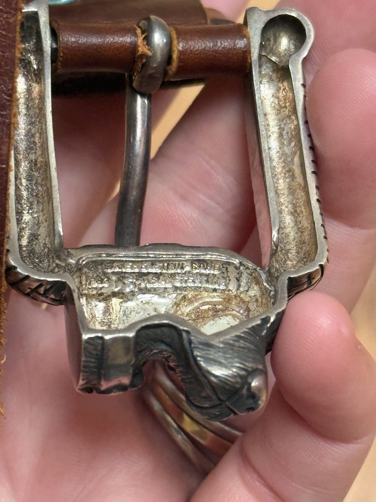 Vintage Barry Kieselstein Cord Sterling Silver Labrador Dog Belt Buckle Bracelet