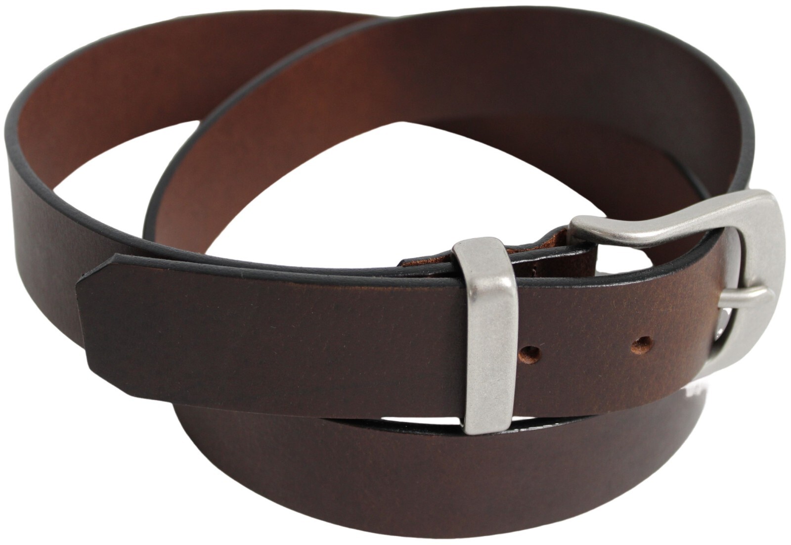 Solid Brass Buckle and Keeper Quality Full Grain Genuine Leather Belt. No: 41004