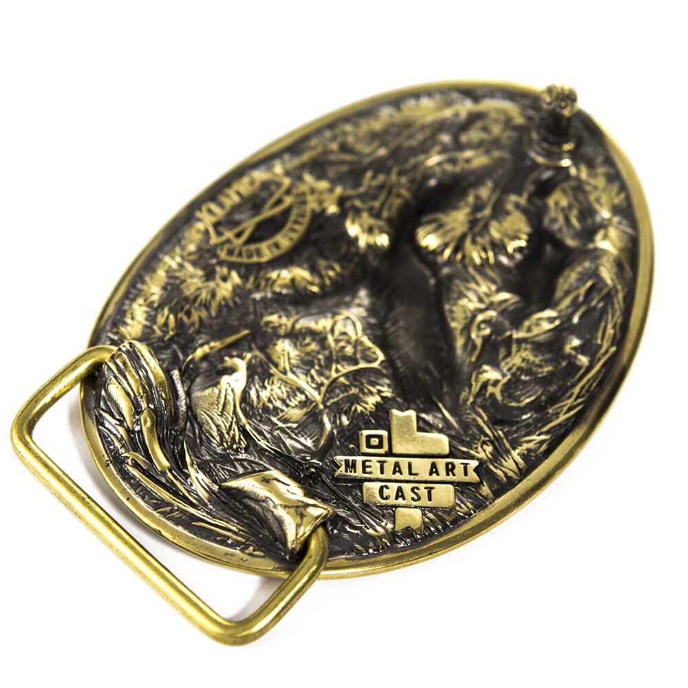 Duck hunting belt buckle, Trophy duck season hunter gift