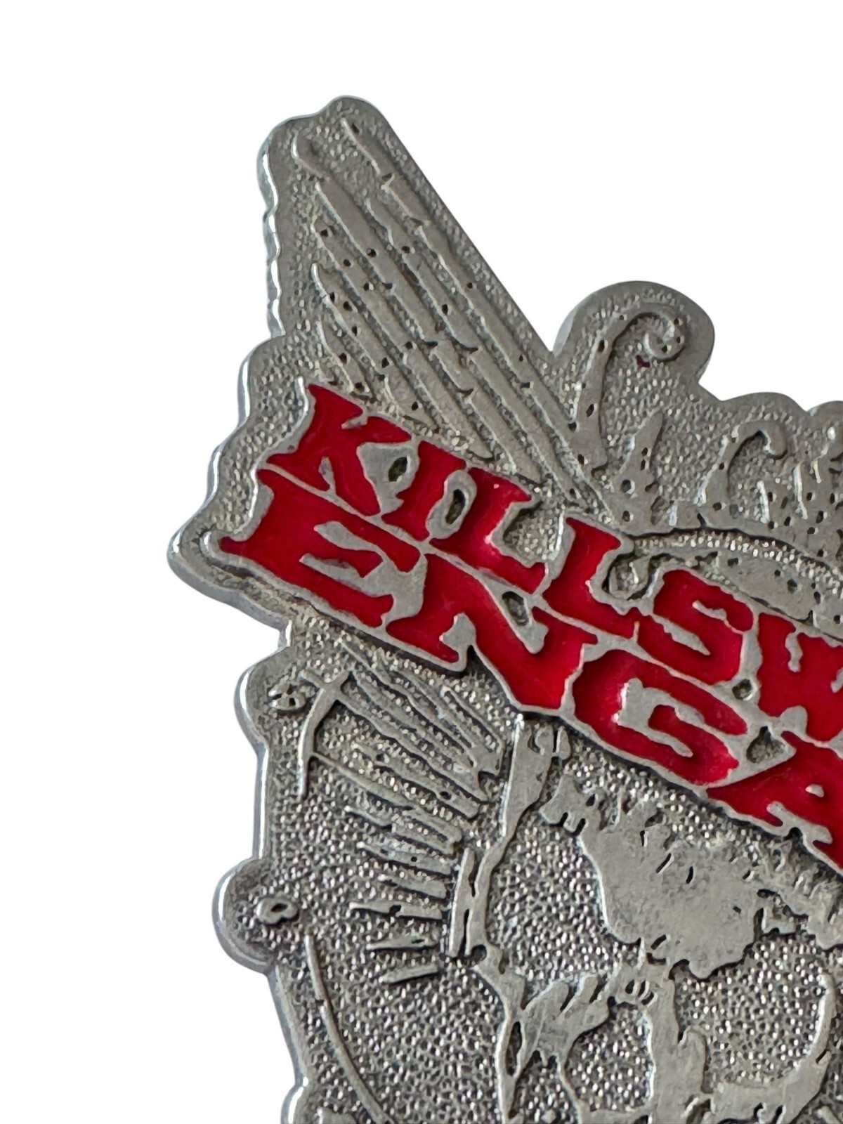 Bravado Killswitch Engage in Red Skull Wings Belt Buckle Silver Metalcore Band