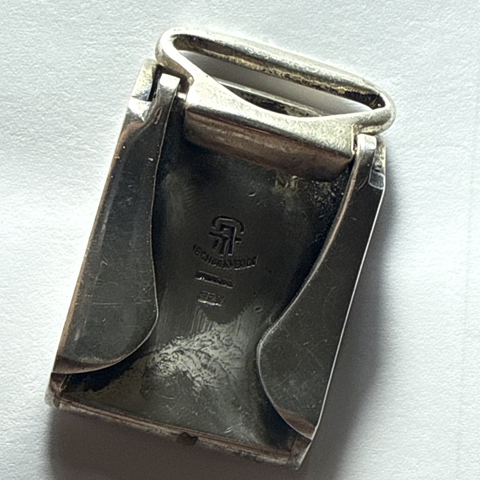 Men’s Belt Buckle Mexico Designer Sterling Art Deco 50 Grams Retro Modern Old