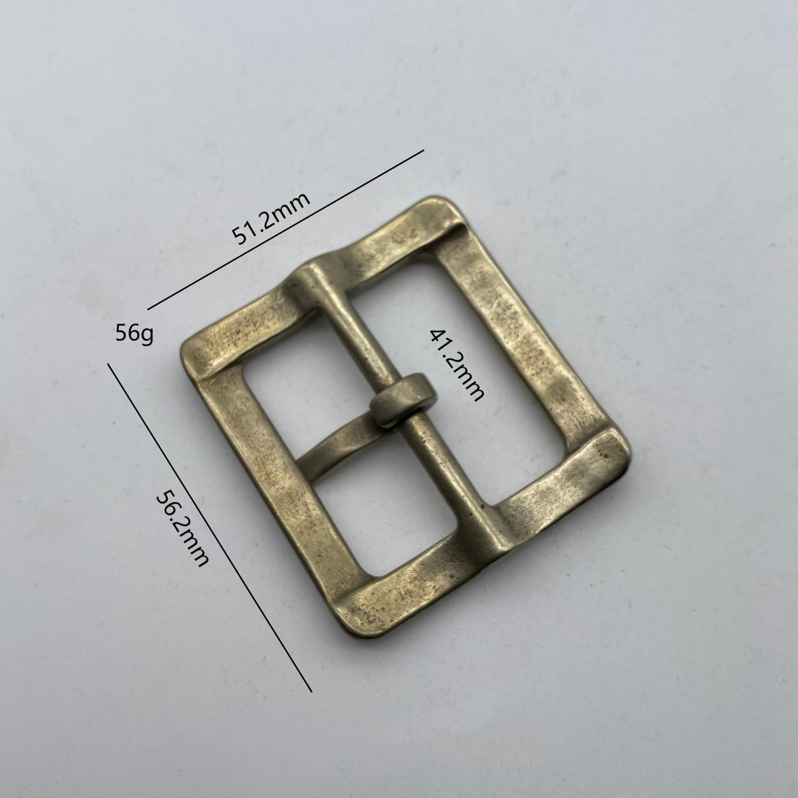 Brass Belt Buckle Copper Casted Leather Fastener Buckle
