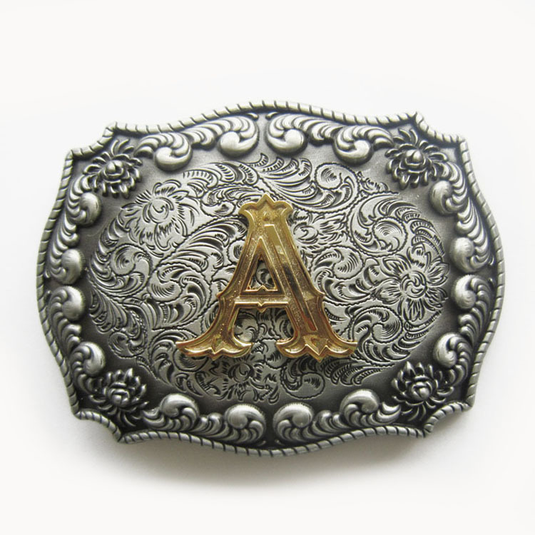 Vintage Style Western Cowboy Cowgirl Letter Belt Buckle also Stock In the US