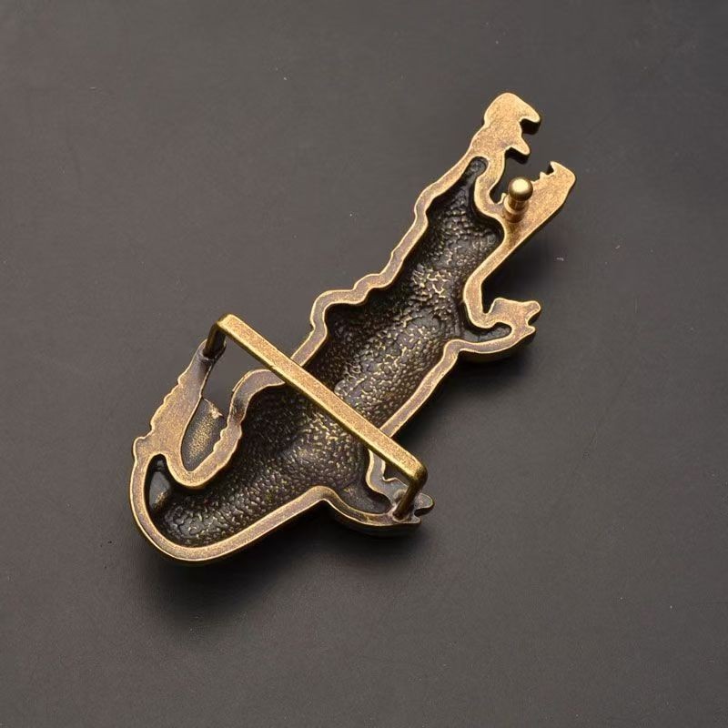 Men&rsquo;s Youth Fashion Belt Buckle Crocodile Brass Inner Smooth Buckle Belt Head