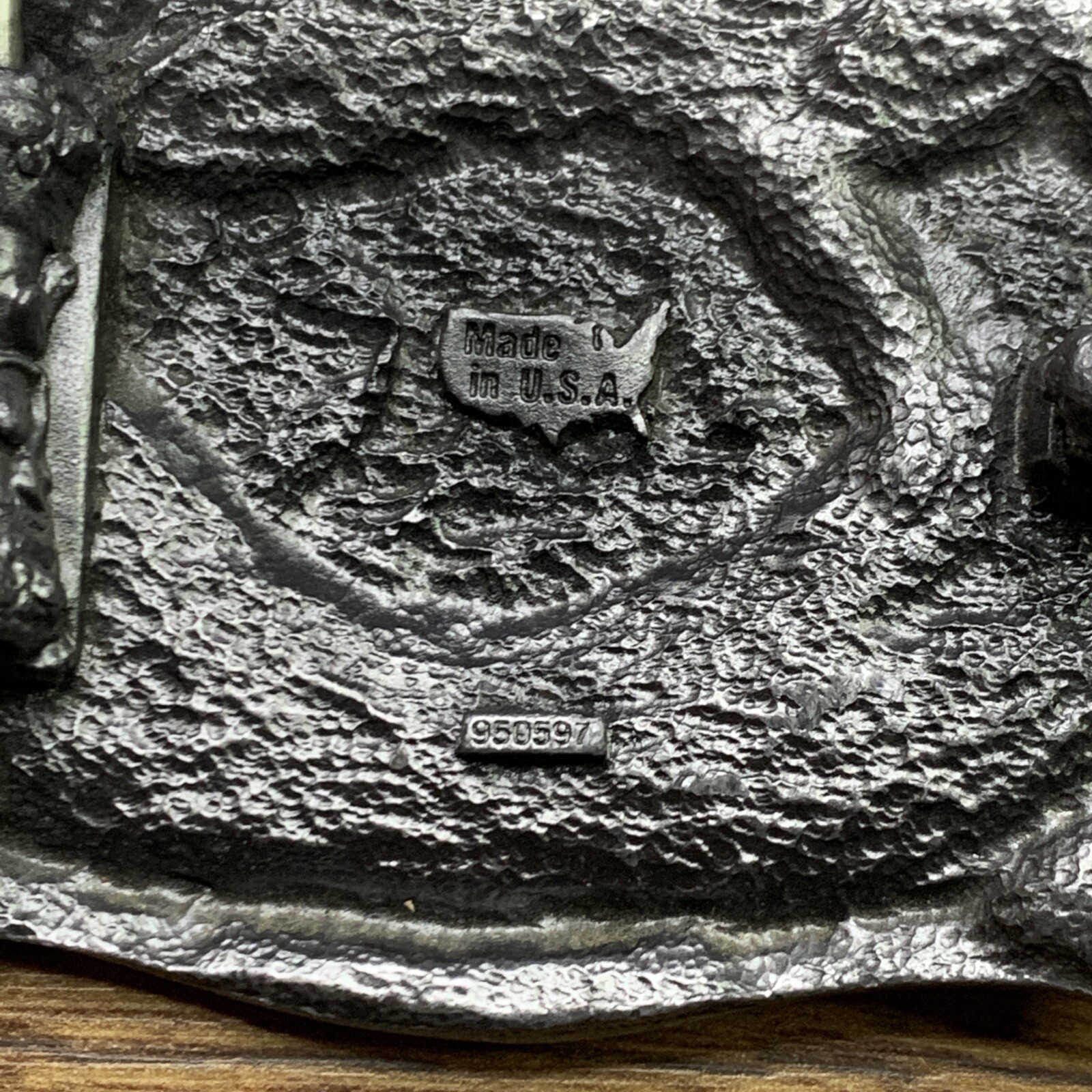 1871-1996 NRA 125 Years Belt Buckle National Rifle Association Flag Eagle